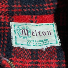 Load image into Gallery viewer, L - Vintage 1960s Melton Buffalo Plaid Wool Flannel Jacket