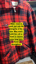 Load image into Gallery viewer, L - Vintage 1960s Melton Buffalo Plaid Wool Flannel Jacket