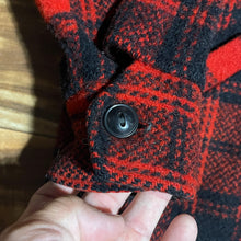 Load image into Gallery viewer, L - Vintage 1960s Melton Buffalo Plaid Wool Flannel Jacket
