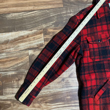 Load image into Gallery viewer, L - Vintage 1960s Melton Buffalo Plaid Wool Flannel Jacket
