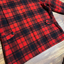 Load image into Gallery viewer, L - Vintage 1960s Melton Buffalo Plaid Wool Flannel Jacket