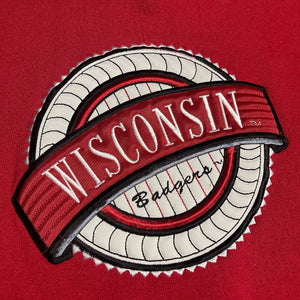 M - Vintage Wisconsin Badgers Fleece Crewneck