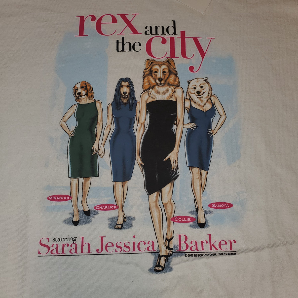 L/XL - NWT Vintage 2003 Sex and The City Big Dogs Comedy Shirt 