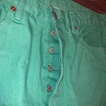 Load image into Gallery viewer, 36x30 - Levi’s 501 Turquoise Pants