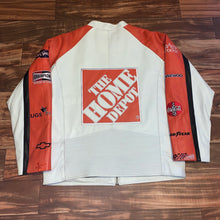 Load image into Gallery viewer, L/XL - Tony Stewart Home Depot Quilted Leather Nascar Jacket