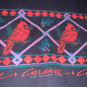 Women’s XL - Vintage Cardinal Art Unlimited Crewneck