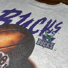 Load image into Gallery viewer, L - Vintage Milwaukee Bucks Nutmeg Basketball Shirt