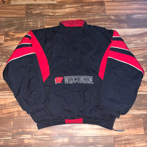 2XL - Vintage Wisconsin Badgers Classic Starter Jacket