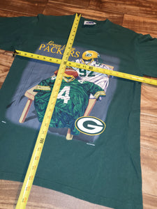 M - Vintage 1997 Green Bay Packers Reggie White Brett Favre Sports Shirt