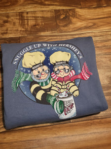 L - Vintage 1990s Hersheys Hot Cocoa Food Snack Promo Sweatshirt