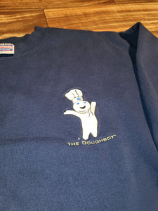 L - Vintage 1990s PillsBury Doughboy Food Promo Sweatshirt