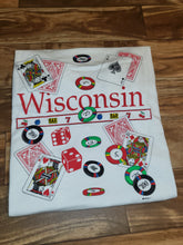 Load image into Gallery viewer, XL - Vintage 1993 Gambling Slot Machine Cards Wisconsin Casino Shirt