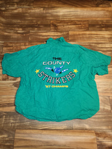 XL - Vintage Rare 1987 The County Strikers Champions Everlast Bowling Jersey