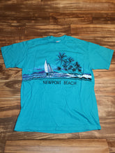 Load image into Gallery viewer, L - Vintage 1990 Newport Beach Sailing Nature Wrap Around Shirt
