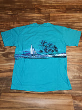 Load image into Gallery viewer, L - Vintage 1990 Newport Beach Sailing Nature Wrap Around Shirt