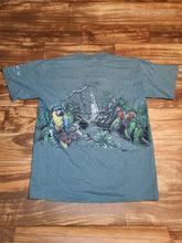Load image into Gallery viewer, L - Vintage 1990s Rainforest Cafe Wrap Around Parrot Bird Nature Shirt