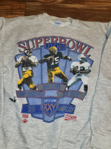 M - Vintage Rare 1990 Super Bowl XXV Legends Sweatshirt