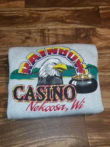 XL - Vintage 1990s Rainbow Casino Nekoosa Wisconsin Sweatshirt