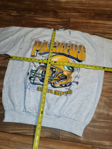 L/XL - Vintage 1996 Green Bay Packers NFC Champions Sweatshirt
