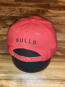 Vintage Rare Chicago Bulls NBA Sports Wool Blend Plain Logo Hat