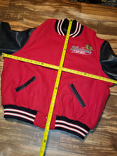 Load image into Gallery viewer, 3XL(Size 56) - Mitchell &amp; Ness Chicago Blackhawks Throwback Leather Wool Letterman Jacket