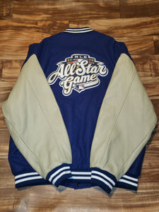 XXL - Vintage Rare 2002 MLB All Star Game Nike Letterman Wool Leather Jacket