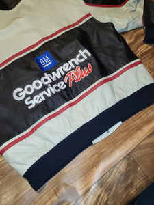 XXL - Vintage Rare Dale Earnhardt Nascar Goodwrench Service Plus Leather Jeff Hamilton Jacket