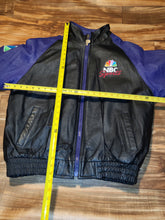 Load image into Gallery viewer, XL - Vintage NBC Sports 1990s Leather Pro Player Jacket