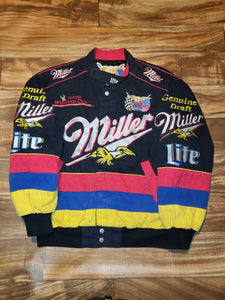 M/L - Vintage Rare Nascar Miller Beer Jeff Hamilton Jacket