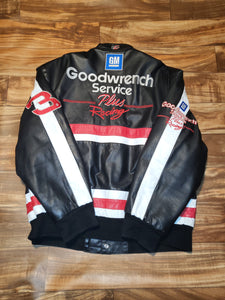 L/XL - Vintage Nascar Dale Earnhardt Goodwrench Leather Jacket
