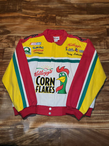 L/XL - Vintage Nascar Terry Labonte Kelloggs Corn Flakes Jacket