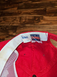 Vintage Rare Wisconsin Badgers Sports Specialties Corduroy NCAA Script Zipperback Hat