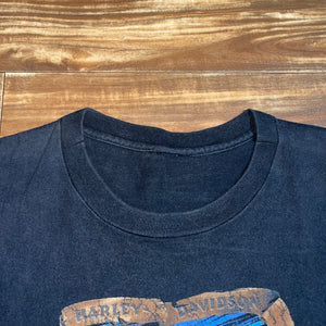 L - Vintage Harley Davidson Eagle American Legend Shirt