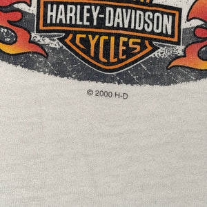 XL - Vintage Harley Davidson Flames Hell On Wheels Shirt