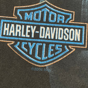 Vintage Harley Davidson Live To Ride Wolf Eagle Shirt