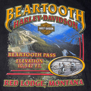 L - Vintage Harley Davidson Wolf Beartooth Montana Shirt