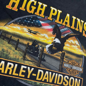 Vintage Harley Davidson Live To Ride Wolf Eagle Shirt
