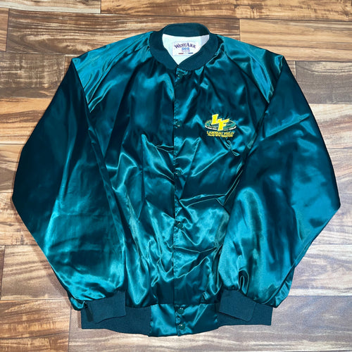 2XL - Vintage Lambeau Field Green Bay Packers Satin Jacket