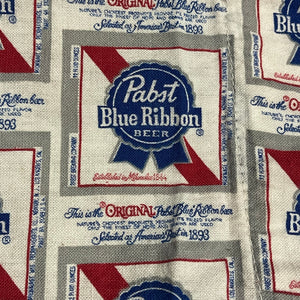 L - Vintage 1970s PBR Pabst Blue Ribbon Button Shirt