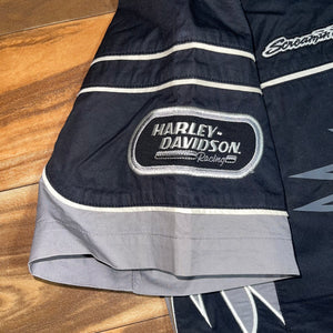 M - Harley Davidson Screamin Eagle Button Shirt