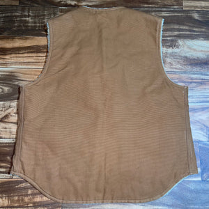 L - Vintage Carhartt Sherpa Lined Canvas Vest