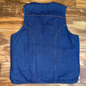 L - Vintage Wrangler Sherpa Lined Denim Vest