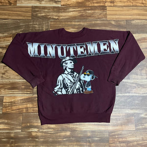 L/XL - Vintage Umass Minutemen Snoopy Sweatshirt RARE