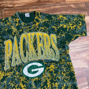 L - Vintage Green Bay Packers Tie Dye Shirt