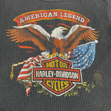 Load image into Gallery viewer, XS/S - Vintage 1980s Harley Davidson American Legend 3D Emblem Shirt