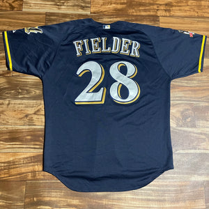 Size 54 - Prince Fielder Milwaukee Brewers Majestic Stitched Jersey