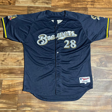 Load image into Gallery viewer, Size 54 - Prince Fielder Milwaukee Brewers Majestic Stitched Jersey