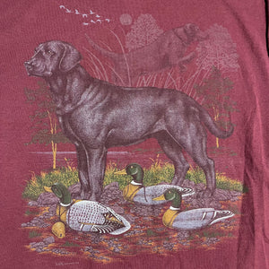 L - Vintage Duck Hunting Lab Dog Nature Shirt