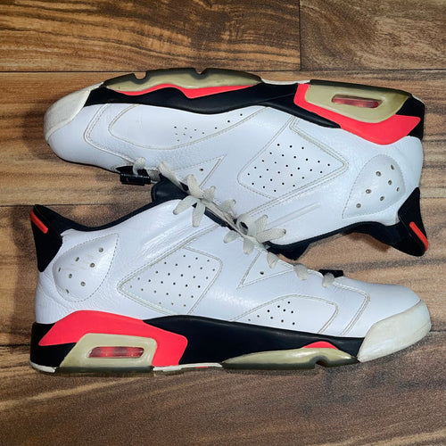 Size 13 - Air Jordan 6 Retro Low White Infrared Shoes