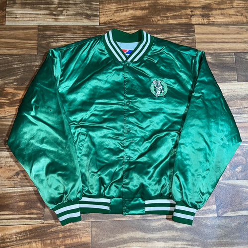 XL - Vintage Boston Celtics Satin Jacket